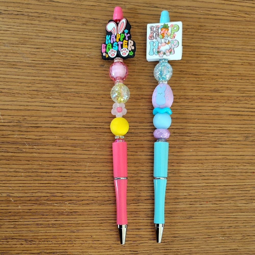 Easter Themed Pink and Blue Pens - Set Of 2